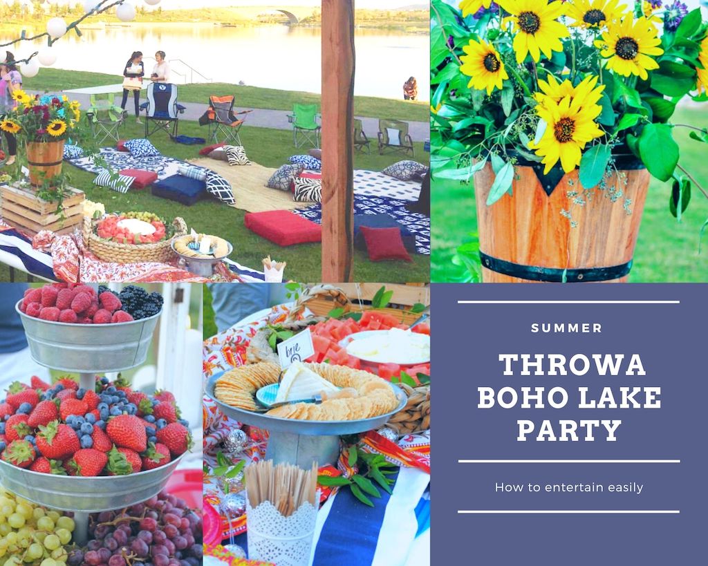 how to throw a boho lake party