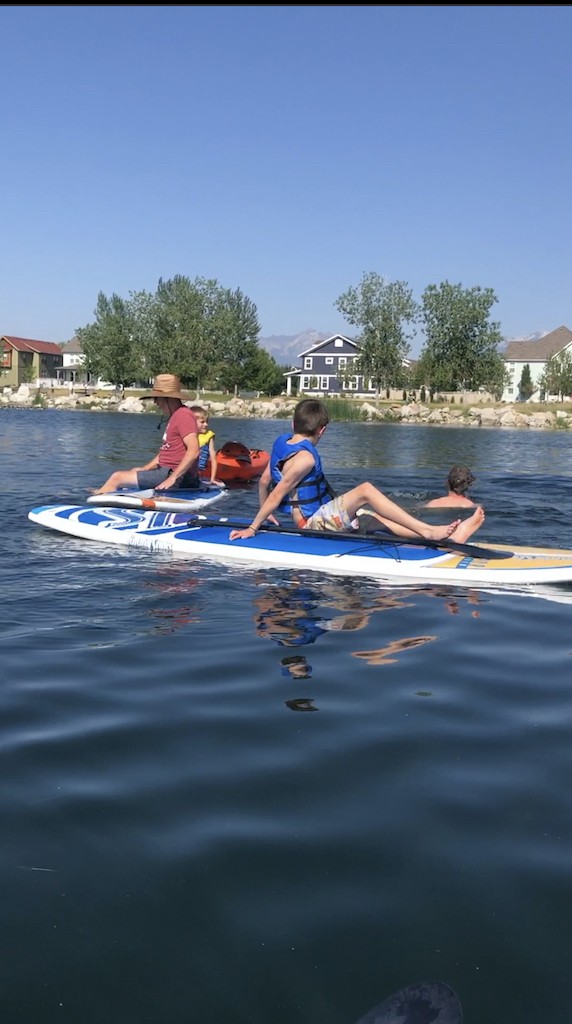 paddle boarding