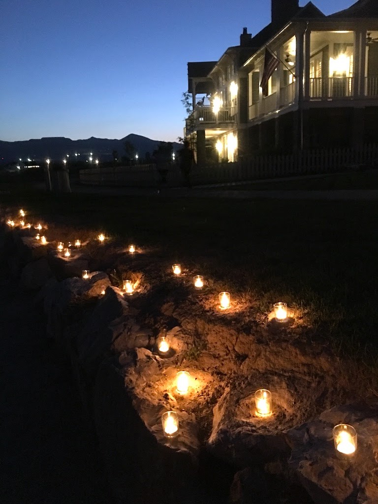 voitve lights at night on beach