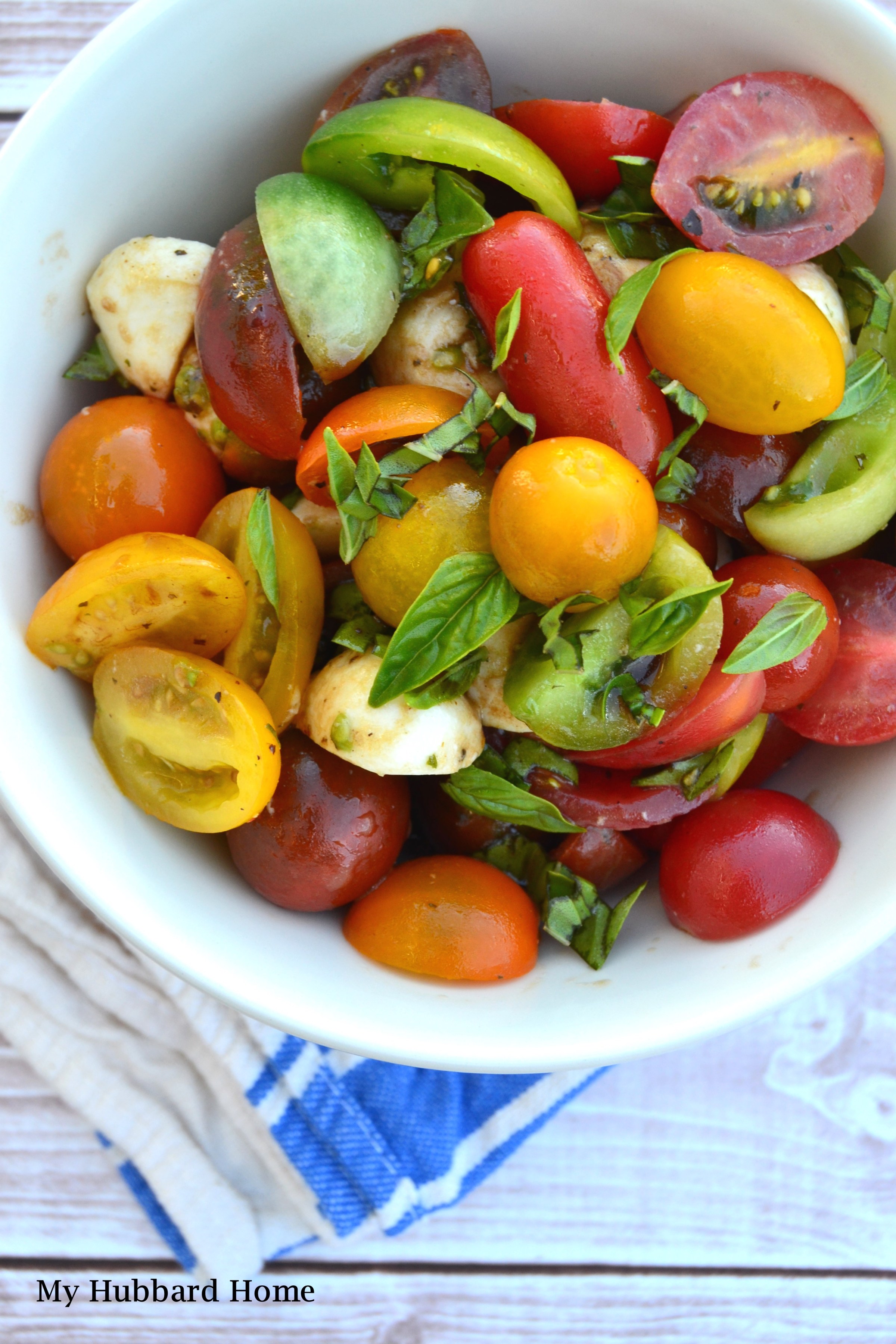 tomato salad -Refreshing August Centerpiece Wednesday linky party