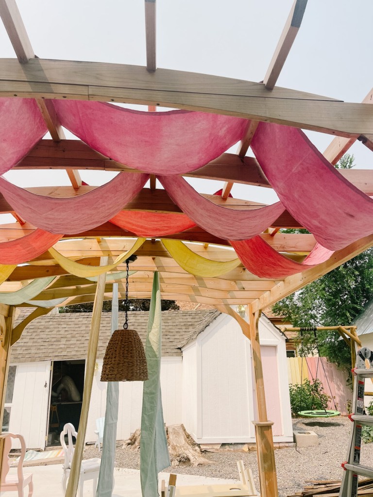 DIY pergola shade