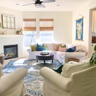 Lake cottage family room