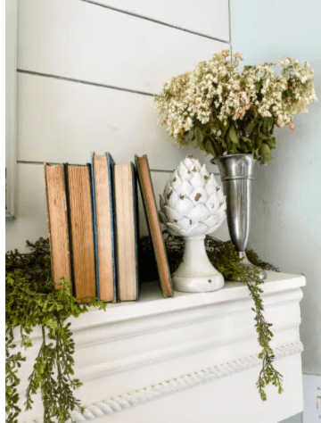 late summer mantle decor