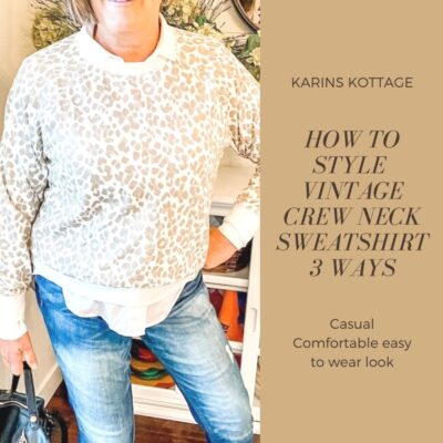 How to style a Vintage Leopard Crew neck sweatshirt 3 ways