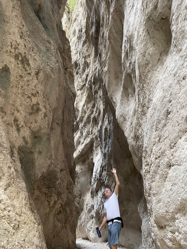 Hiking in an Italian canyon 