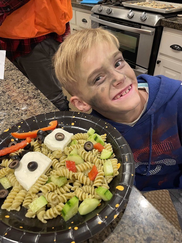Easy creative and fun family Halloween dinner