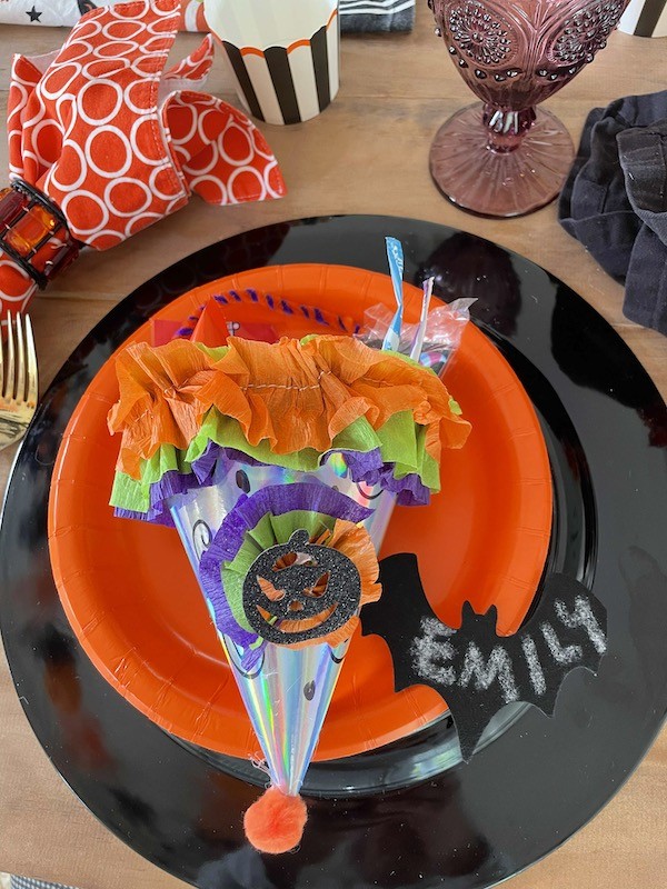 Halloween party favor cones- Karin Kottage