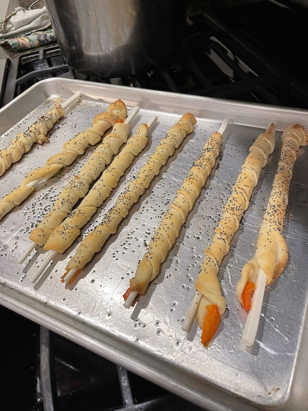 slithering snake breadsticks- Karins Kottage