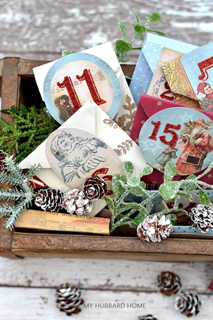 DIY Advent calendar Christmas Crafts Linky Party- Karins Kottage