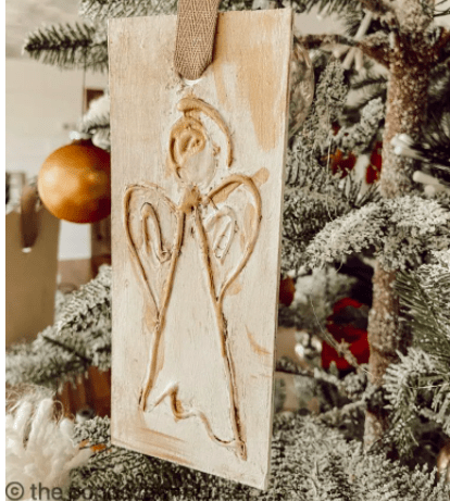 DIY angle ornament Christmas Crafts Linky Party- Karins Kottage