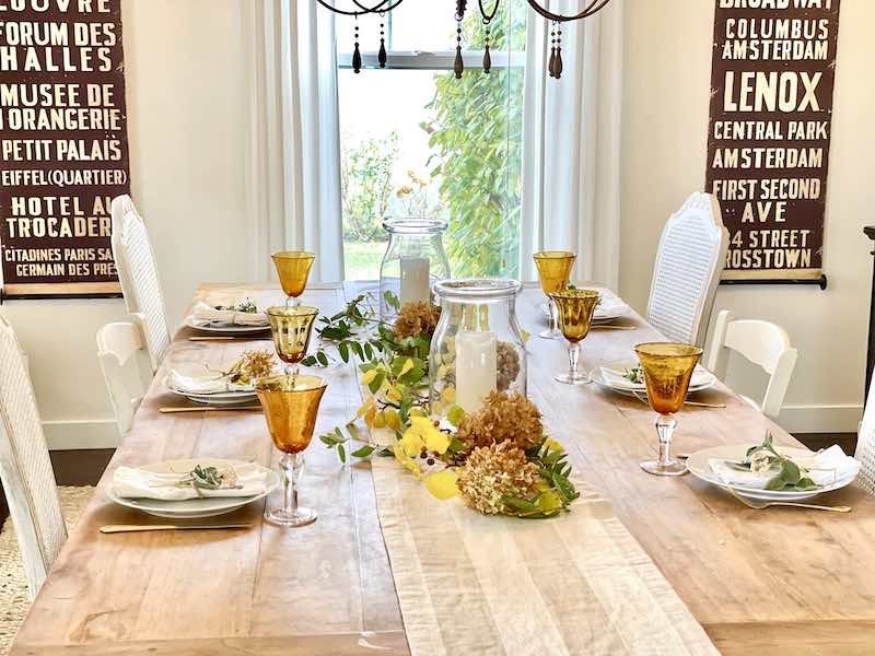 How to set the easiest Thanksgiving table ever!  Karins Kottage #Thanksgivingtable