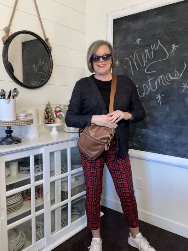 Plaid pants with sneakers hotsell