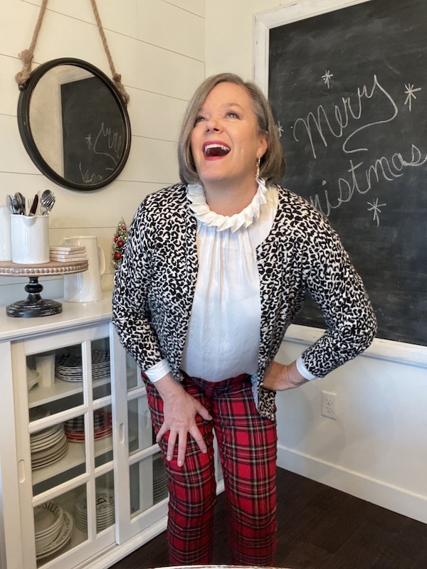 How to Style J. Crew Tartan Plaid Pants not just for the holidays - Karins  Kottage