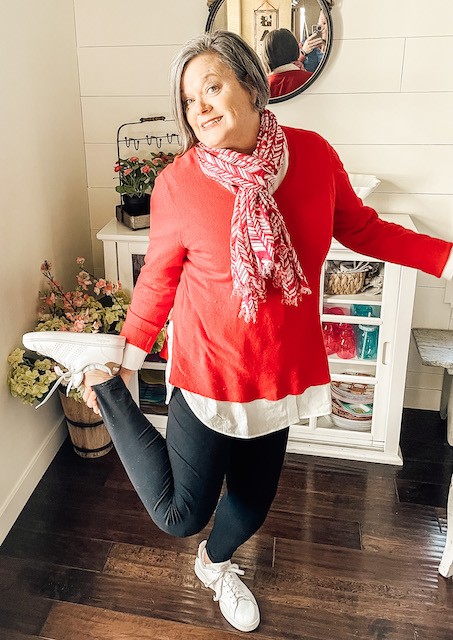 casual cozy sweater and leggings-Karins Kottage