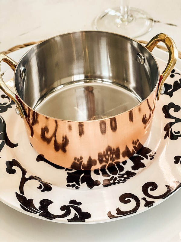 mini copper casserole pots
