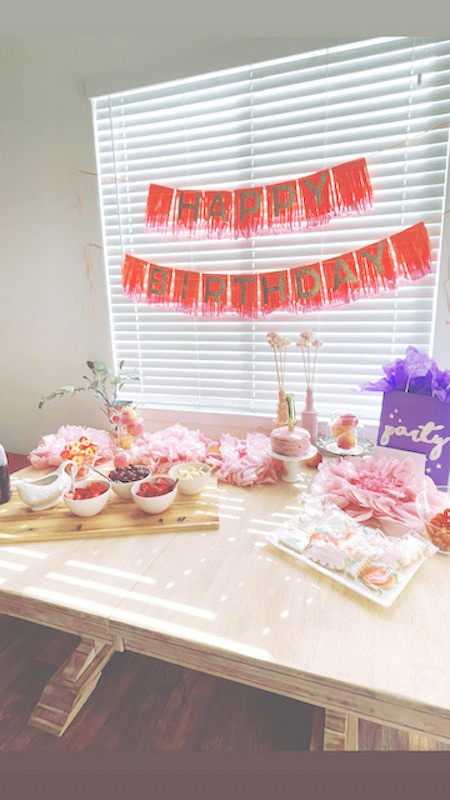 One sweet peach birthday party - Karins Kottage