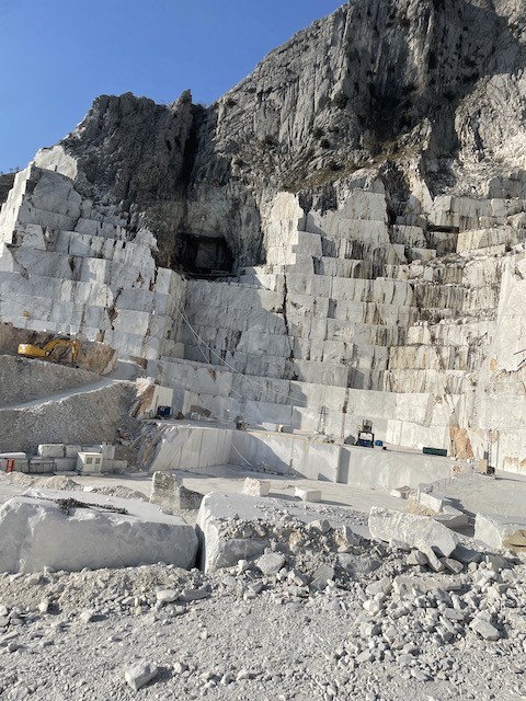 Marble mine in Carrara Italy