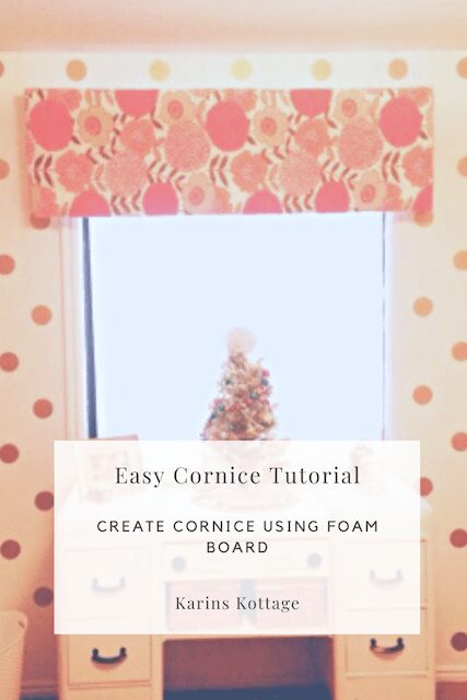 How to make a Cornice out of foam board do it yourself project
