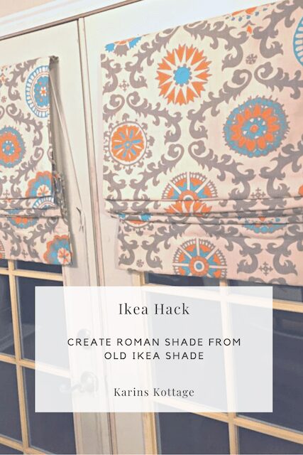 Ikea hack Roman shade tutorial 