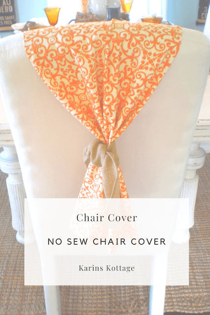 No sew chair cover Do it yourself projects
