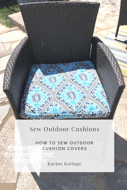 Sew outdoor cushions
