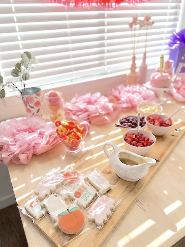 One Sweet Peach Birthday Party on a Budget, DIY with me!