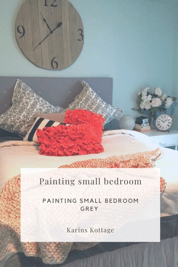 Painting small bedroom grey Do it yourself project
