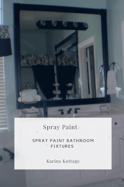 Do it yourself projects Spray painting bathroom faucets
