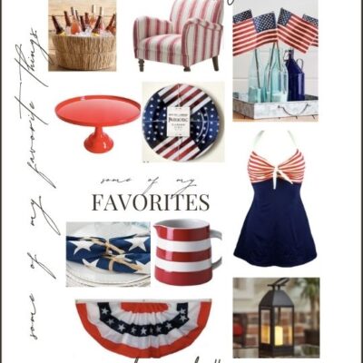 A few of my favorite red white and blue things