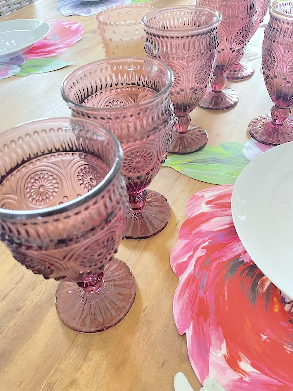 Pioneer Woman Pink goblets