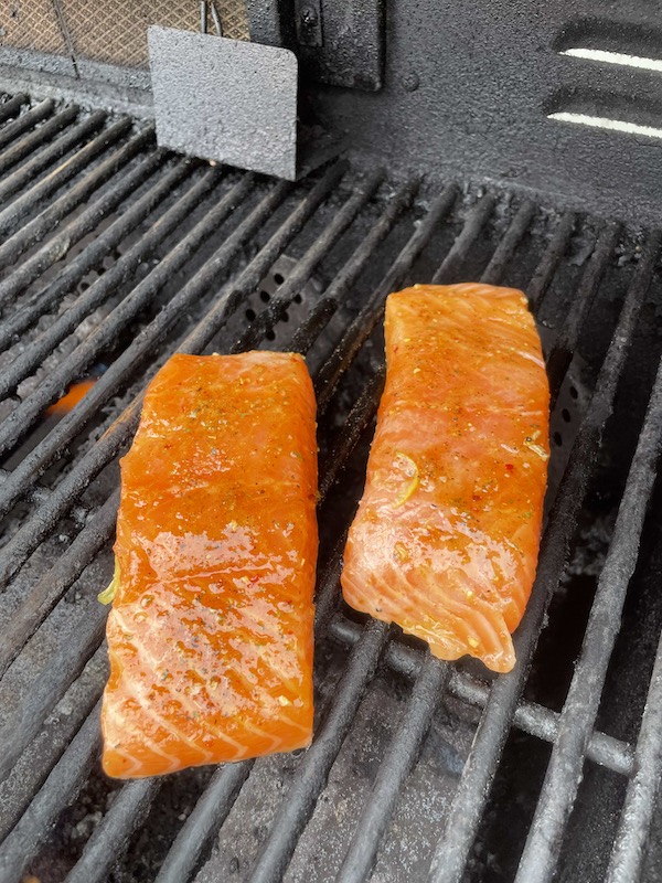 how to grill easy sweet mesquite salmon- Karins Kottage