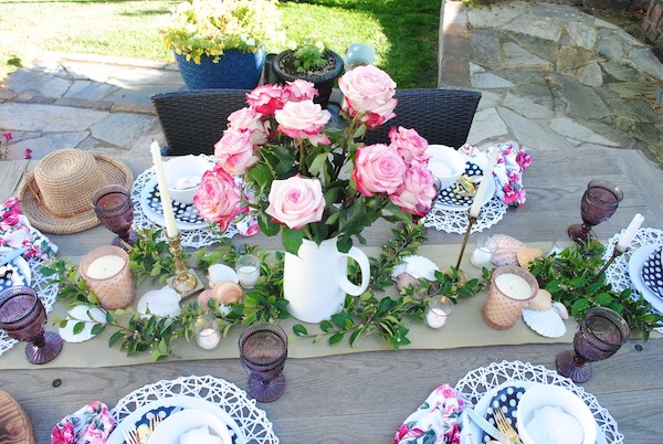 How to style a Coastal Grandmother tablescape