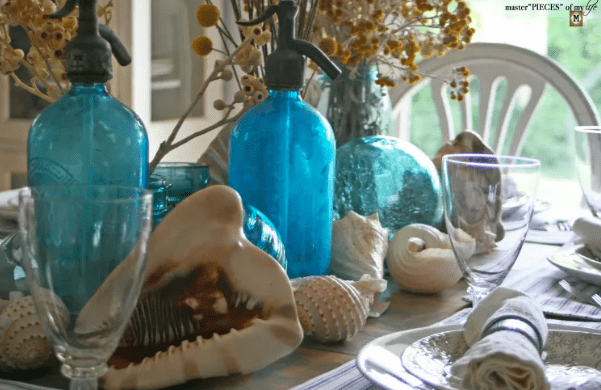 Coastal tablescape Karins Kottage Linky party