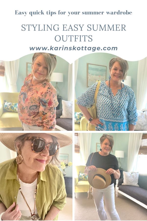 Styling an Easy Summer Outfit 4 ways - Karins Kottage