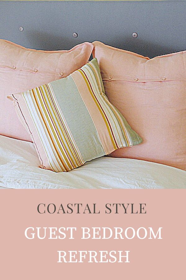 Creating coastal guest room refresh on a budget- Karins Kottage