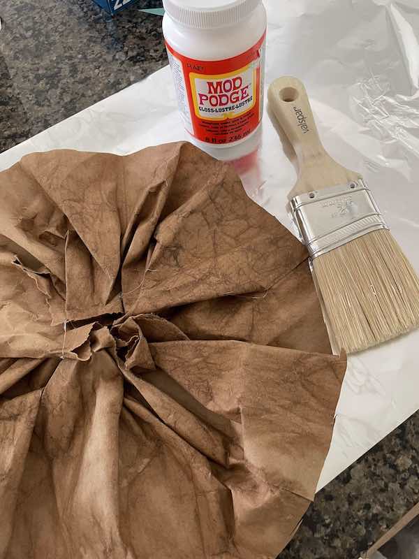 How to make easy witch hat out of brown paper bag