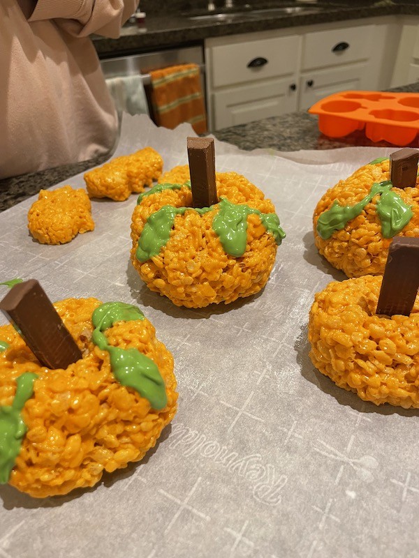 Chubby Halloween Rice Krispie Pumpkin Recipe