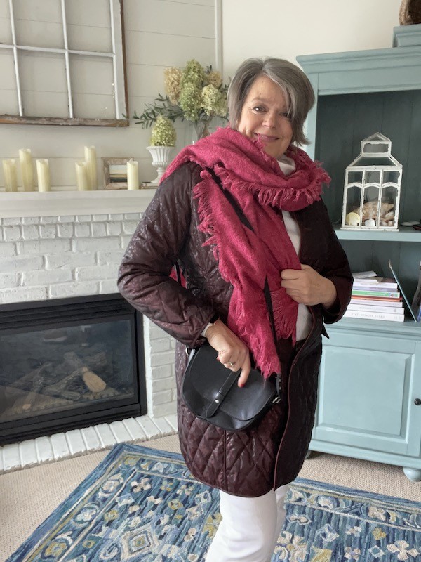 How to style 5 winter coats in different colors- Karins Kottage