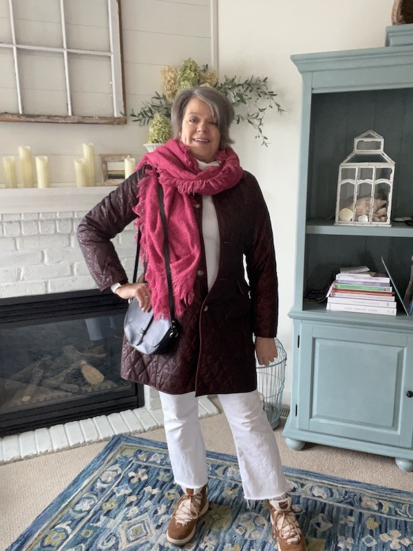 How to style 5 winter coats in different colors - Karins Kottage