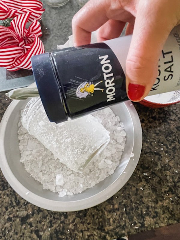 How to make snowy mason jar candle holder- Karins Kottage