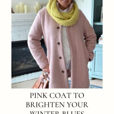Pink winter coat to brighten your winter blues