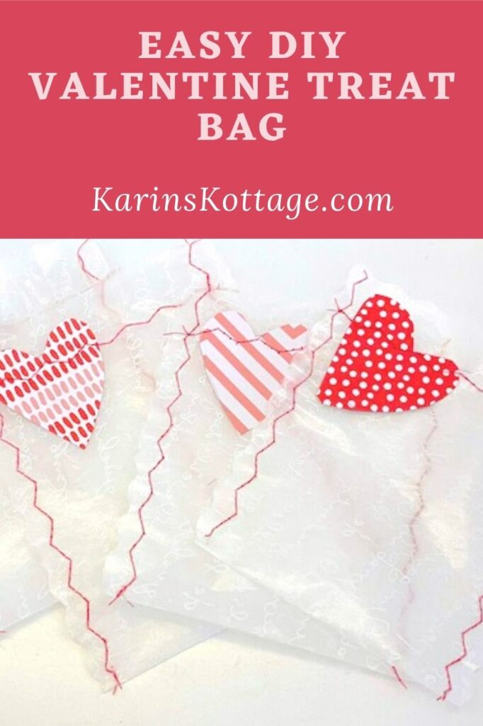 Easy DIY Valentine Treat bag - Karins Kottage