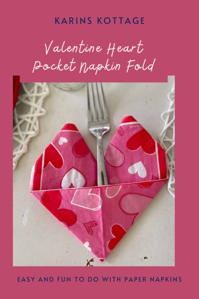 Valentine Heart Pocket Napkin Fold