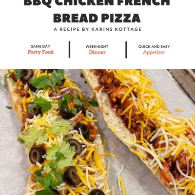 Easy BBQ french bread pizza for football parties