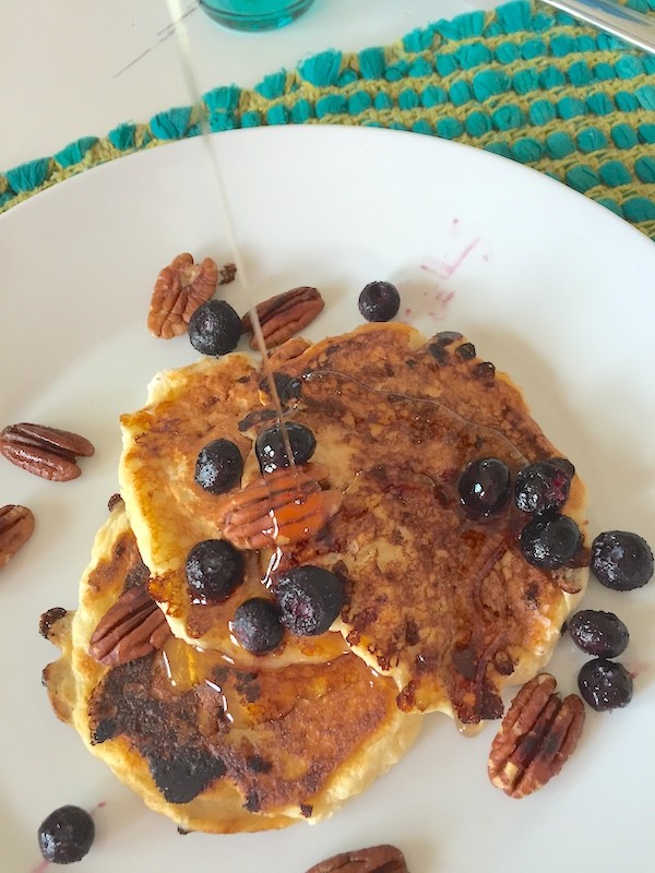 Cottage cheese light and fluffy pancakes