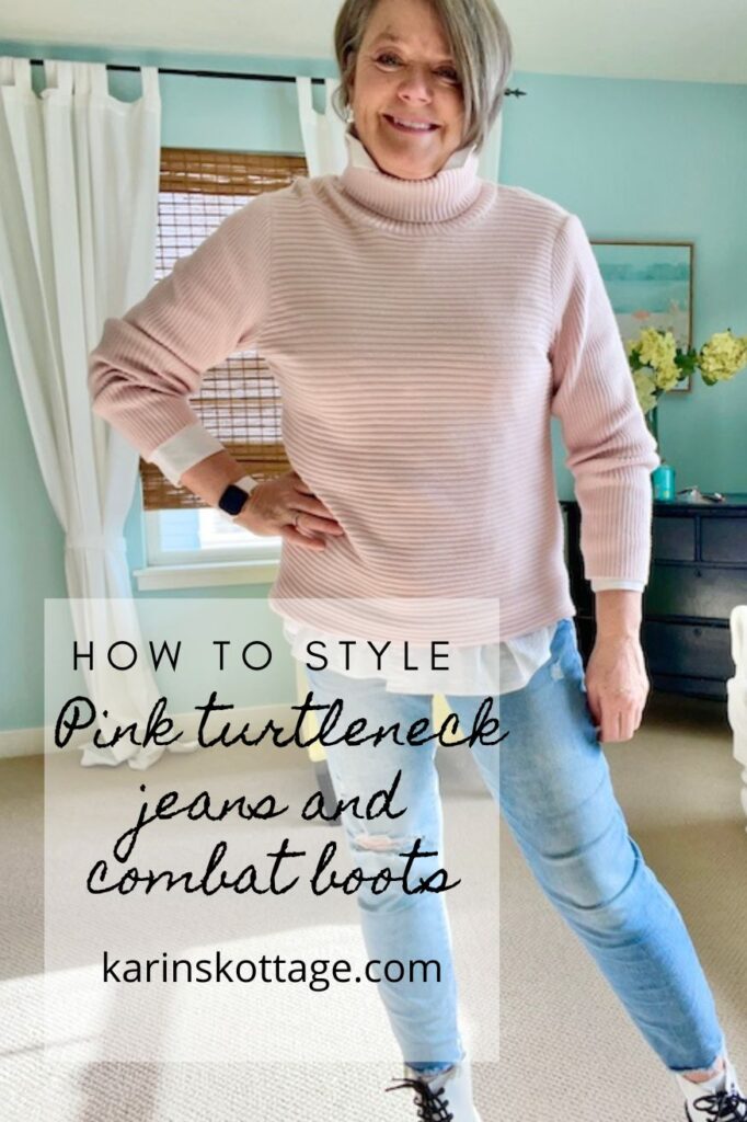 Pink hotsell turtleneck outfit