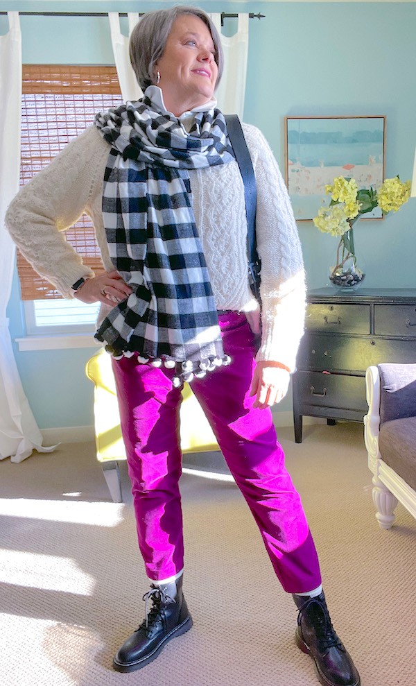 How to style tartan plaid pants multiple ways - Karins Kottage