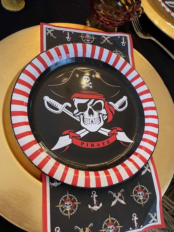 Pirate paper plates
