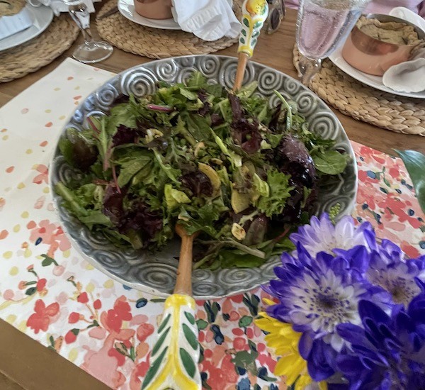 amazing spring green salad recipe- Karins Kottage