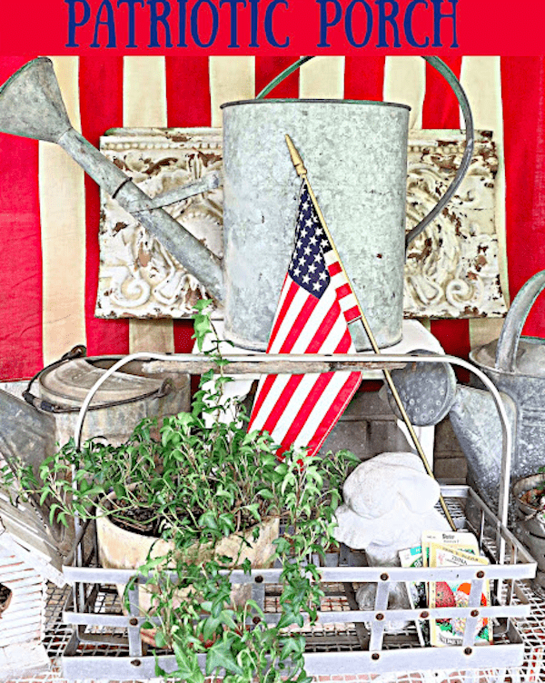 Karins Kottage Linky Party- Patriotic decor